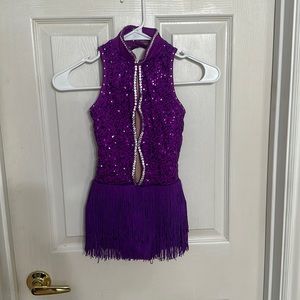 Dance Costume Medium Child Purple